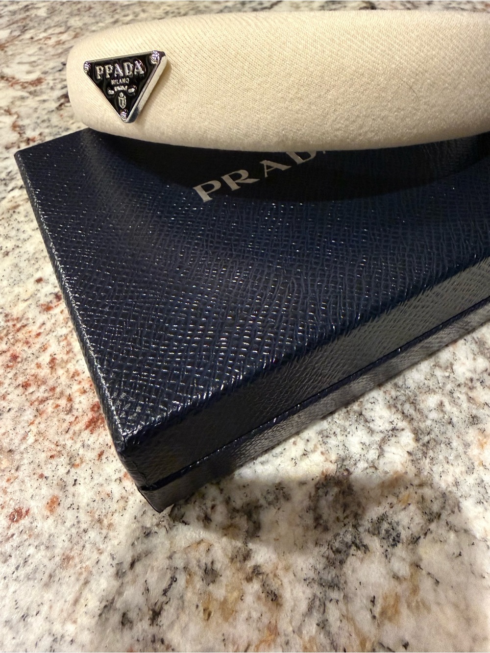 Prada Black Gift Box with Silver Logo